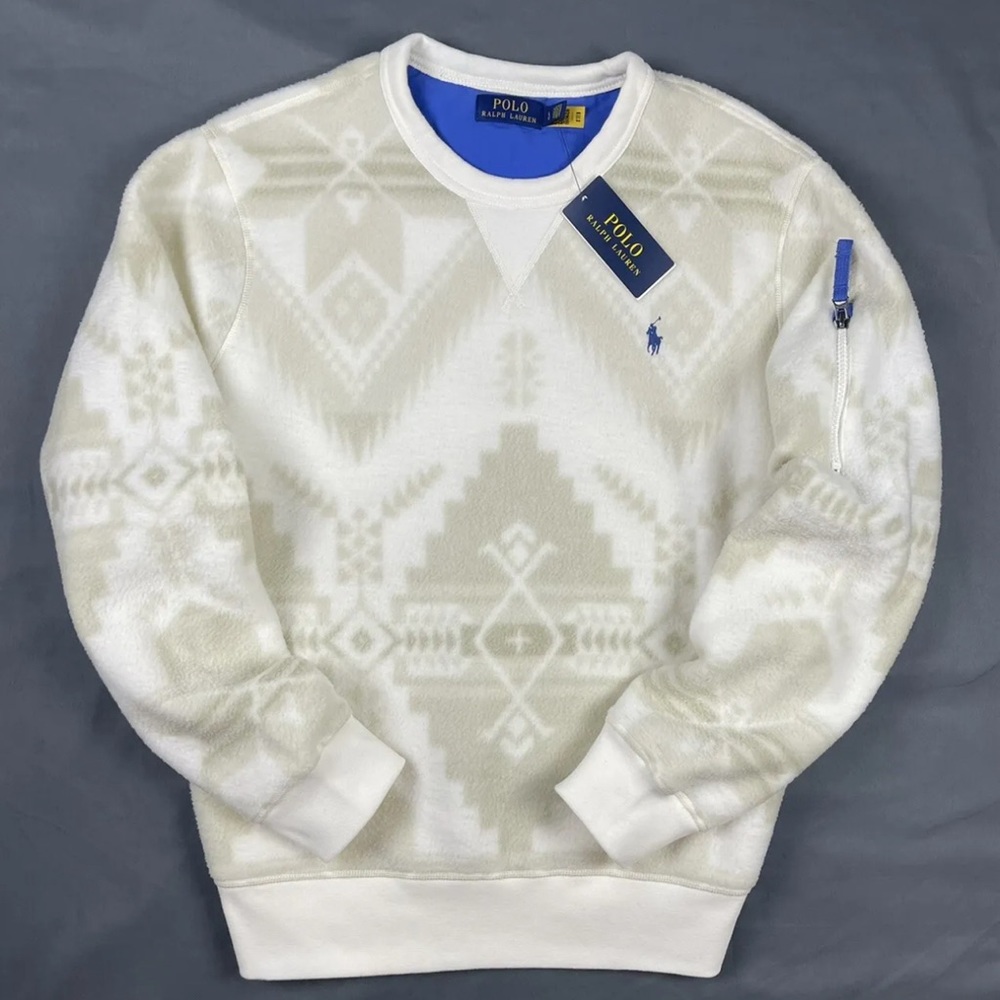 Polo Ralph Lauren Southwestern Outdoor Aztec Sweatshirt Large XL Beacon Native